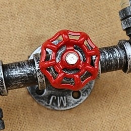 Applique murale rustique en laiton pour éclairage d'ambiance