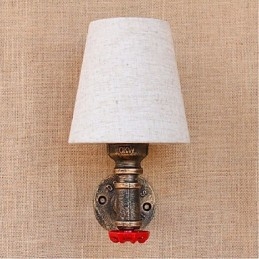 Applique murale rustique en laiton pour éclairage d'ambiance