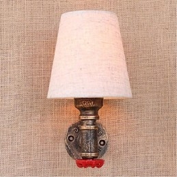 Applique murale rustique en laiton pour éclairage d'ambiance