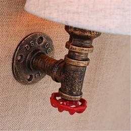 Applique murale rustique en laiton pour éclairage d'ambiance