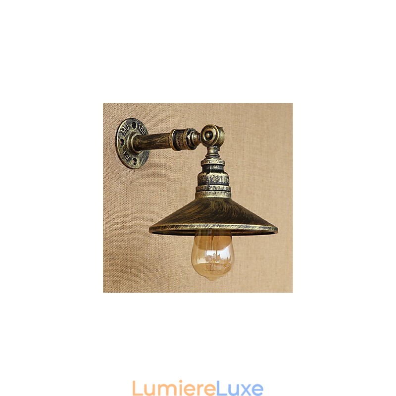 Applique murale style industriel nordique en forme de tuyau d'eau