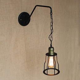 Applique murale en fer pour couloirs de chaînes de restaurants et de cafés