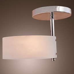 Lustre moderne contemporain en métal chromé de style mini, montage encastré, pour garage