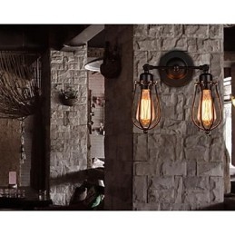 Applique murale rétro en fer style pamplemousse, style village américain, style antique, pour restaurant, couloir, allée