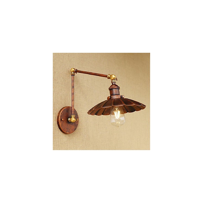 Applique murale rétractable et pliable à bras long, style rétro, créative et nostalgique