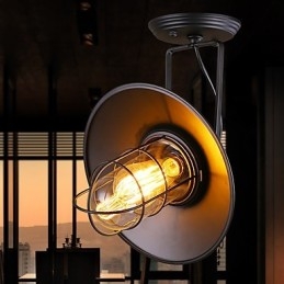 Applique murale moderne contemporaine traditionnelle classique de style campagnard galvanisée pour lumière ambiante