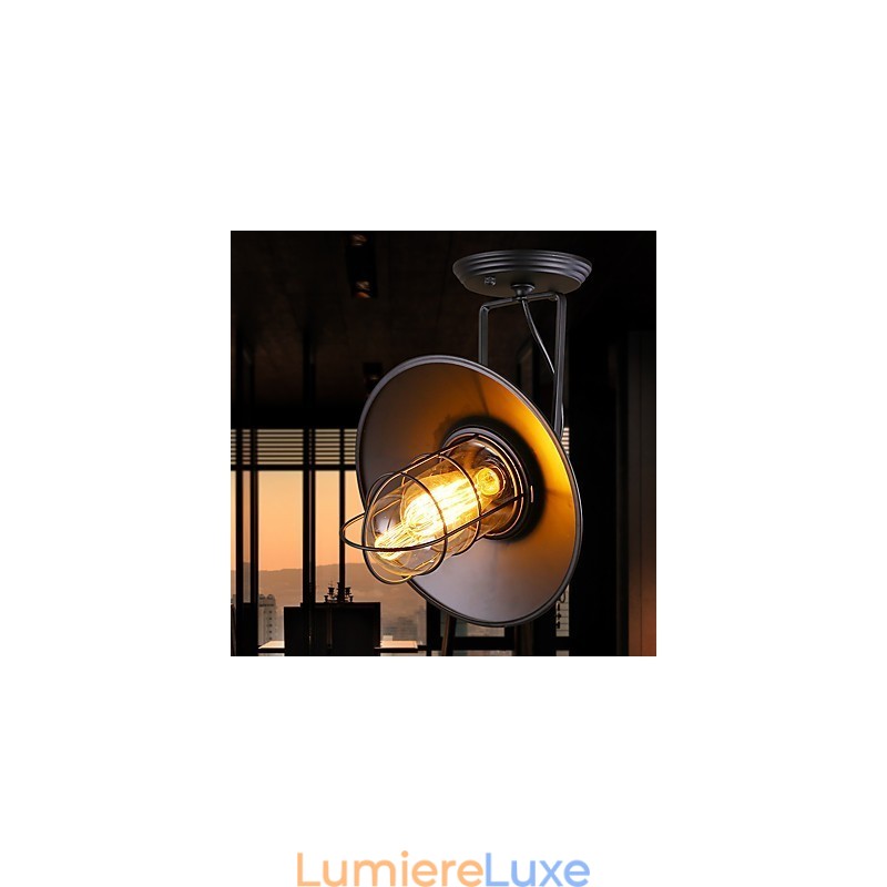 Applique murale moderne contemporaine traditionnelle classique de style campagnard galvanisée pour lumière ambiante