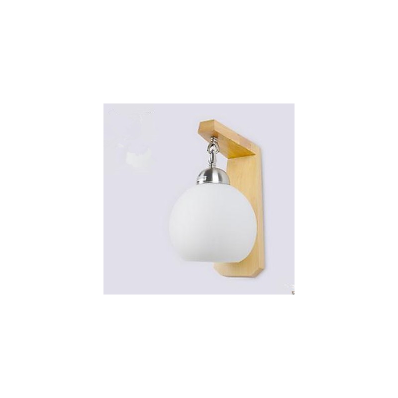 Lampe murale de chevet en bois d'art japonais pour chambre à coucher