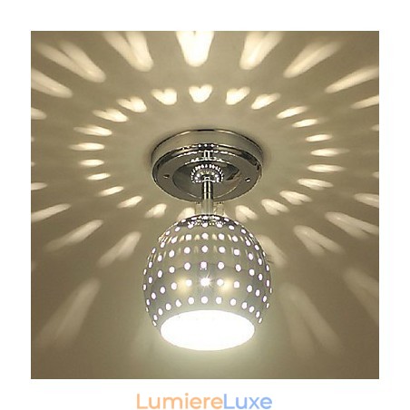 Plafonnier en métal galvanisé de style mini contemporain moderne Plafonnier en métal galvanisé de style mini contemporain moderne