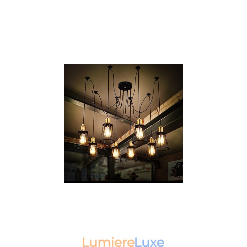 Lustre en métal peint par Country Designers