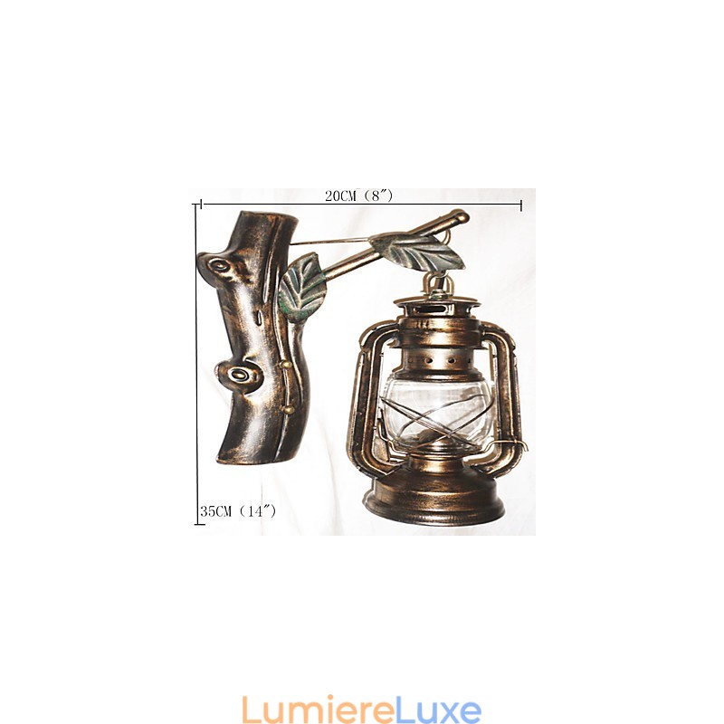 Applique murale style mini style rustique avec peinture de style lodge