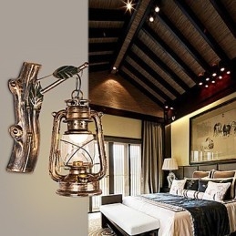 Applique murale style mini style rustique avec peinture de style lodge