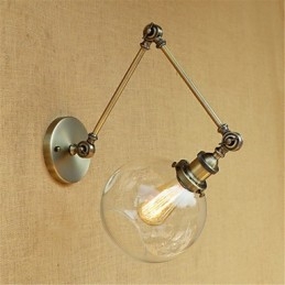 Fonction de galvanoplastie rétro country pour la protection des yeux de style mini, lumière ambiante, bras pivotant