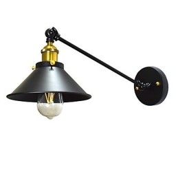Lampe murale Buzz Wall Iron Dumb Black Lampe sabre laser sur le mur