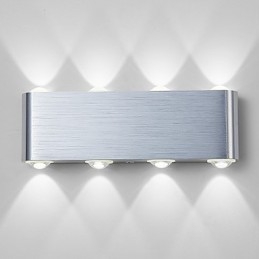 Applique murale encastrée moderne en aluminium avec éclairage intégré