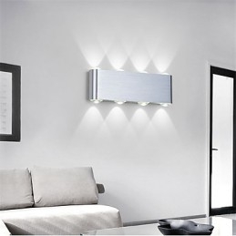Applique murale encastrée moderne en aluminium avec éclairage intégré