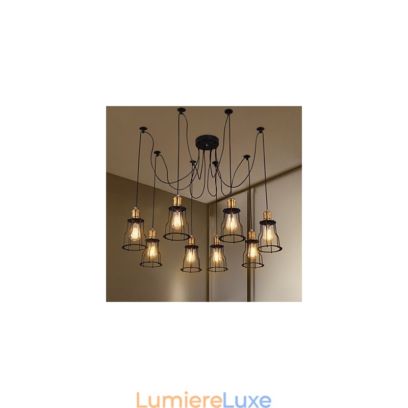 Lustre en métal peint par Country Designers