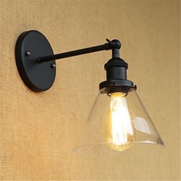 Appliques murales rétro galvanisées de style mini pour la protection des yeux et la lumière ambiante