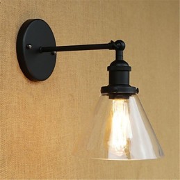 Appliques murales rétro galvanisées de style mini pour la protection des yeux et la lumière ambiante