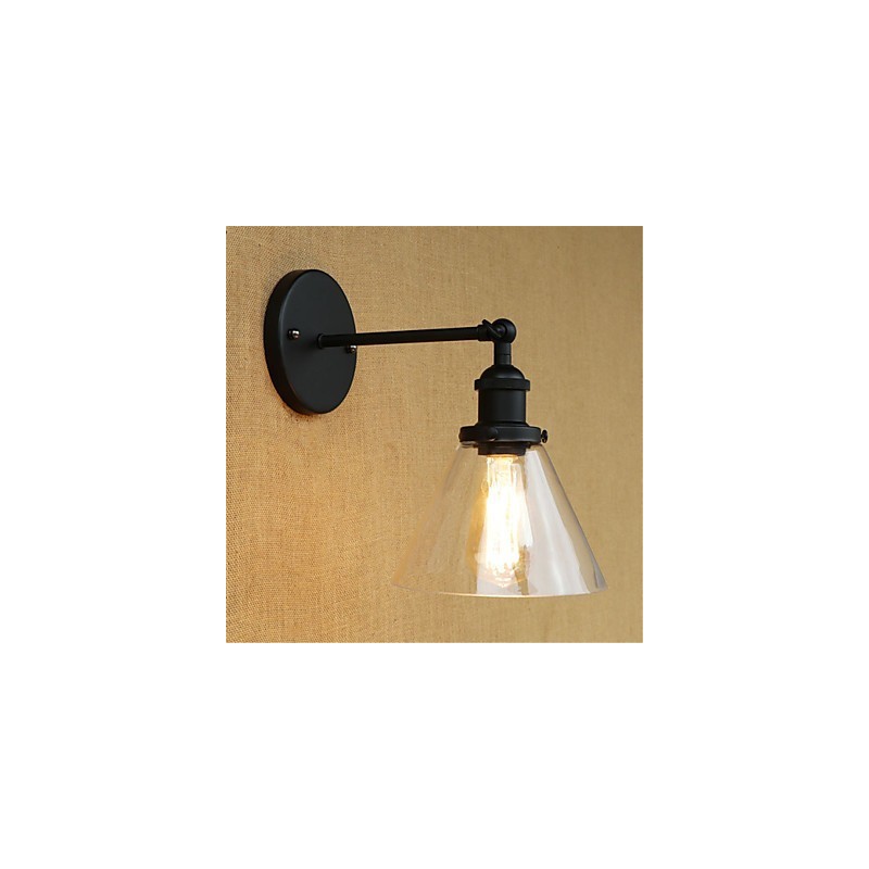 Appliques murales rétro galvanisées de style mini pour la protection des yeux et la lumière ambiante