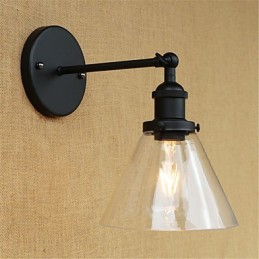 Appliques murales rétro galvanisées de style mini pour la protection des yeux et la lumière ambiante