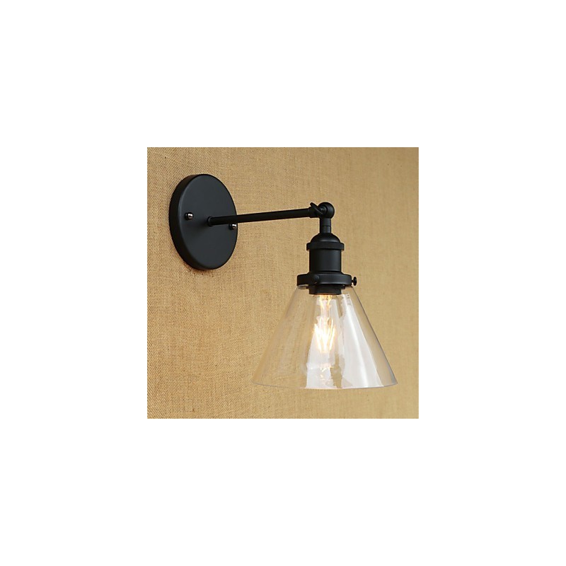 Appliques murales rétro galvanisées de style mini pour la protection des yeux et la lumière ambiante