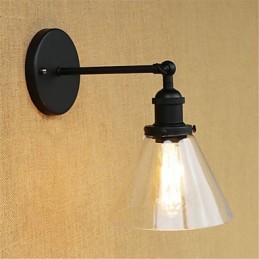 Appliques murales rétro galvanisées de style mini pour la protection des yeux et la lumière ambiante