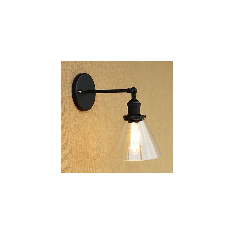 Appliques murales rétro galvanisées de style mini pour la protection des yeux et la lumière ambiante