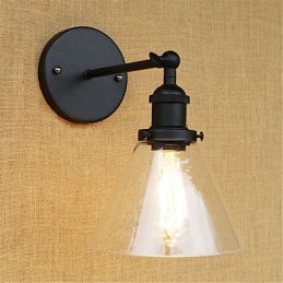 Appliques murales rétro galvanisées de style mini pour la protection des yeux et la lumière ambiante