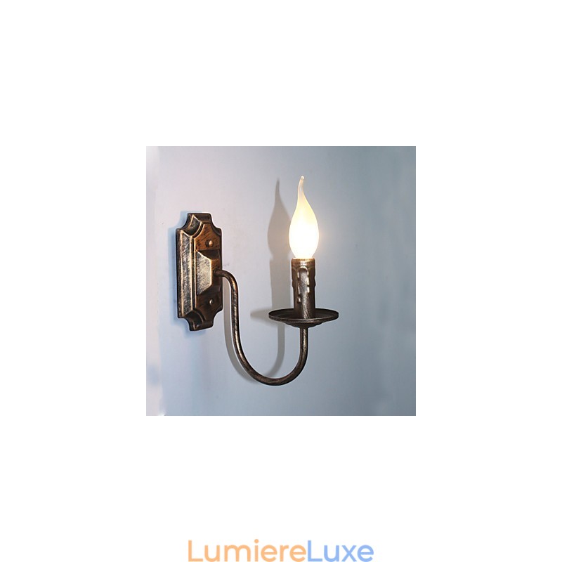 Applique murale antique en forme de bougie, lampe de balcon simple pour couloir