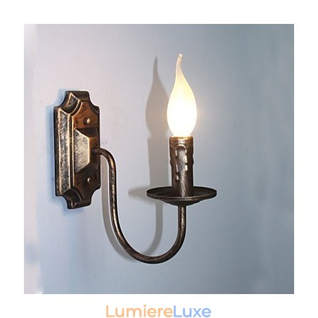Applique murale antique en forme de bougie, lampe de balcon simple pour couloir Applique murale antique en forme de bougie, lampe de balcon simple pour couloir
