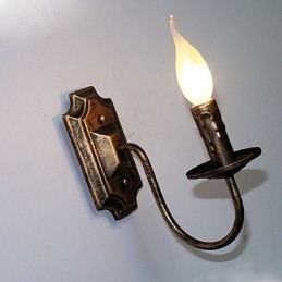 Applique murale antique en forme de bougie, lampe de balcon simple pour couloir