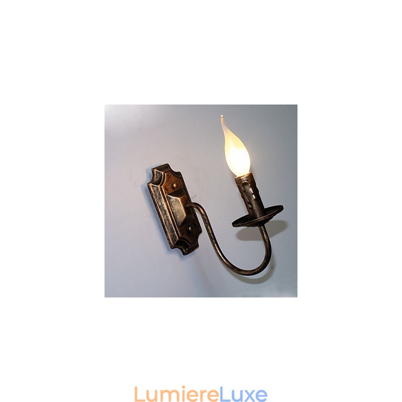 Applique murale antique en forme de bougie, lampe de balcon simple pour couloir