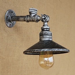 Peinture rétro rustique de style Lodge Country pour appliques murales à lumière ambiante de style mini