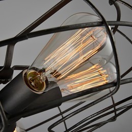 Lampe de designer industrielle de style country américain Lampe personnalisée Plafonniers européens rétro en forme de ventilateur