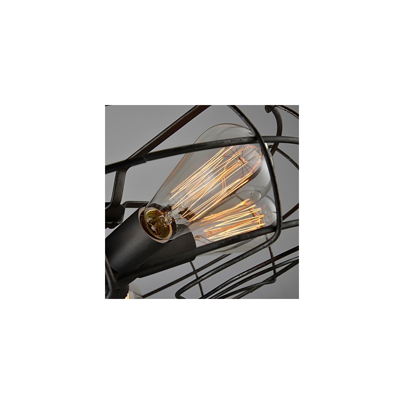 Lampe de designer industrielle de style country américain Lampe personnalisée Plafonniers européens rétro en forme de ventilateur