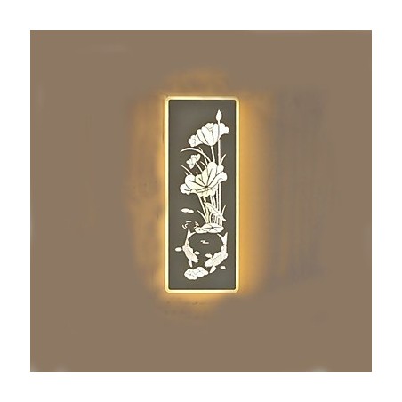 Peinture contemporaine moderne intégrée pour appliques murales à lumière ambiante Peinture contemporaine moderne intégrée pour appliques murales à lumière ambiante