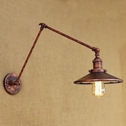 Luminaire d'ambiance rétro galvanisé style mini avec bras pivotant