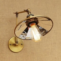 Luminaire d'ambiance rétro galvanisé style mini avec bras pivotant