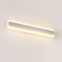 Applique murale de salle de bain avec fonction chromée contemporaine et moderne intégrée pour une lumière ambiante