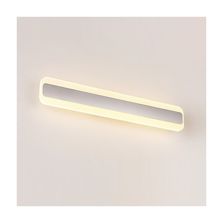 Applique murale de salle de bain avec fonction chromée contemporaine et moderne intégrée pour une lumière ambiante Applique murale de salle de bain avec fonction chromée contemporaine et moderne intégrée pour une lumière ambiante