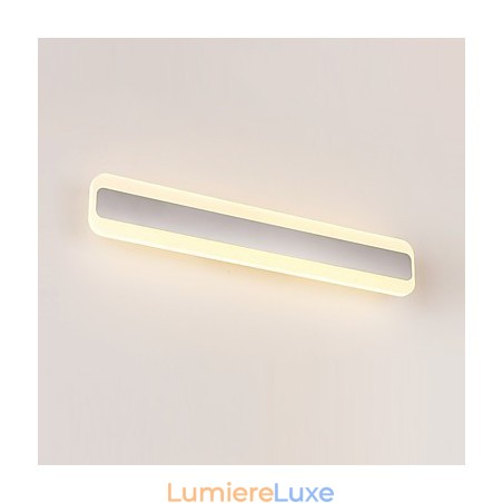 Applique murale de salle de bain avec fonction chromée contemporaine et moderne intégrée pour une lumière ambiante Applique murale de salle de bain avec fonction chromée contemporaine et moderne intégrée pour une lumière ambiante