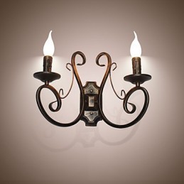 Nouvelle lampe murale rétro de style américain pour grenier, lampe de chambre à coucher, lampe murale, lampe à bougie
