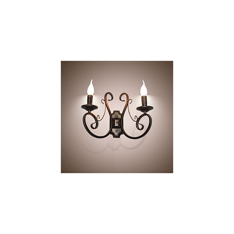 Nouvelle lampe murale rétro de style américain pour grenier, lampe de chambre à coucher, lampe murale, lampe à bougie