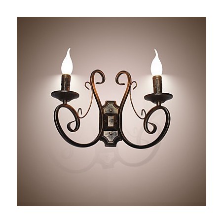 Nouvelle lampe murale rétro de style américain pour grenier, lampe de chambre à coucher, lampe murale, lampe à bougie Nouvelle lampe murale rétro de style américain pour grenier, lampe de chambre à coucher, lampe murale, lampe à bougie