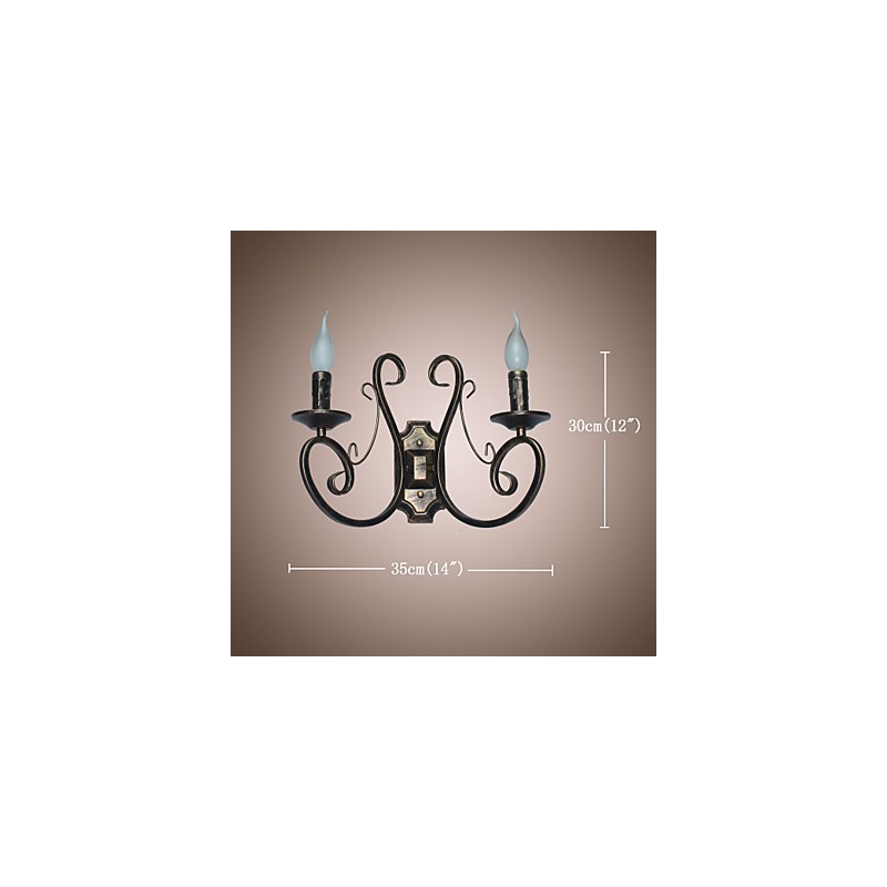 Nouvelle lampe murale rétro de style américain pour grenier, lampe de chambre à coucher, lampe murale, lampe à bougie