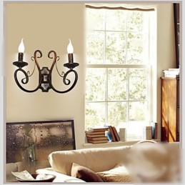Nouvelle lampe murale rétro de style américain pour grenier, lampe de chambre à coucher, lampe murale, lampe à bougie