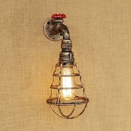 Applique murale style mini avec éclairage d'ambiance et peinture rétro country