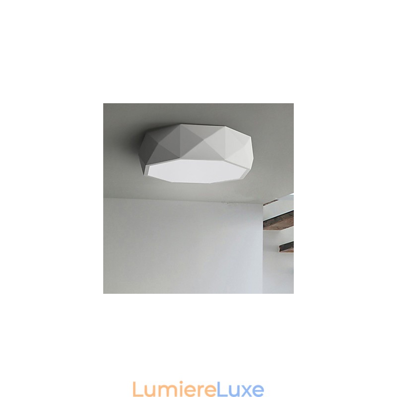 Plafonniers géométriques à lumière blanche, concis et modernes