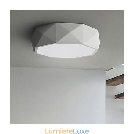 Plafonniers géométriques à lumière blanche, concis et modernes Plafonniers géométriques à lumière blanche, concis et modernes